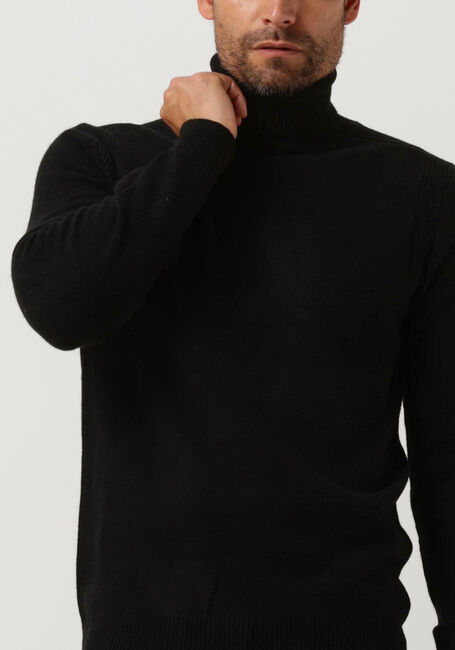 ANERKJENDT Col roulé AKNICO SOLID ROLL NECK LAMBSWOOL en noir - large