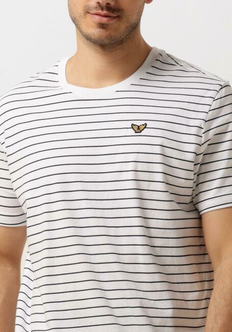 PME LEGEND T-shirt SHORT SLEEVE R-NECK YARN DYED STRIPE JERSEY Écru - large
