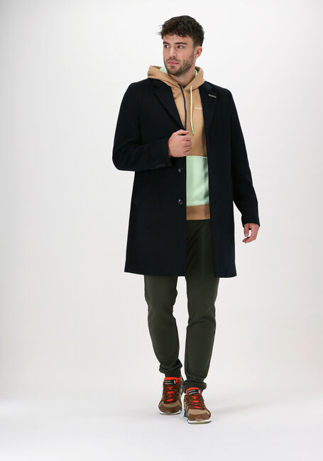 SCOTCH & SODA Manteau 163276 - SINGLE BREASTED WOOL- Bleu foncé - large