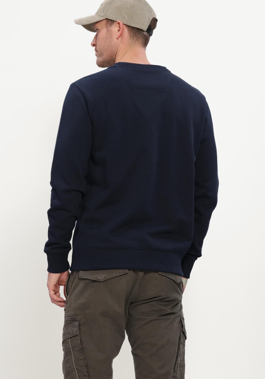 PME LEGEND Pull CREWNECK 3T CROSS FLEECE Bleu fonc&eacute; - large