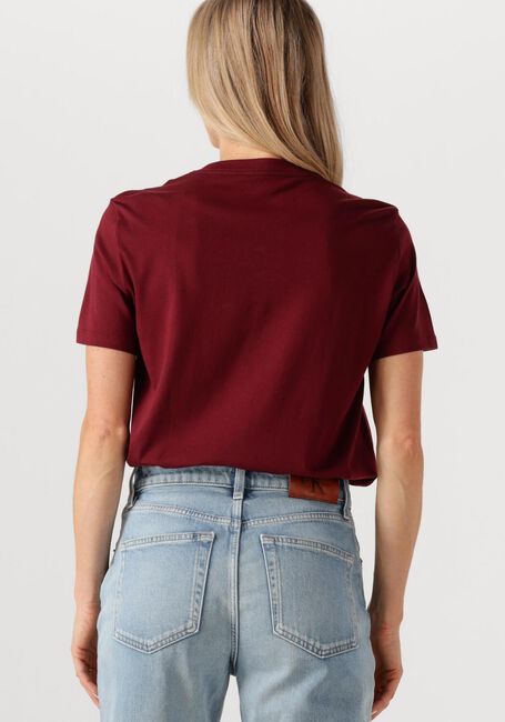 Bordeaux CALVIN KLEIN T-shirt SS CLASSIC FIT TEE - large