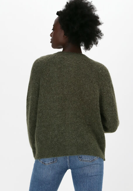 SELECTED FEMME Gilet SLFLULU LS KNIT SHORT CARDIGAN Vert foncé - large