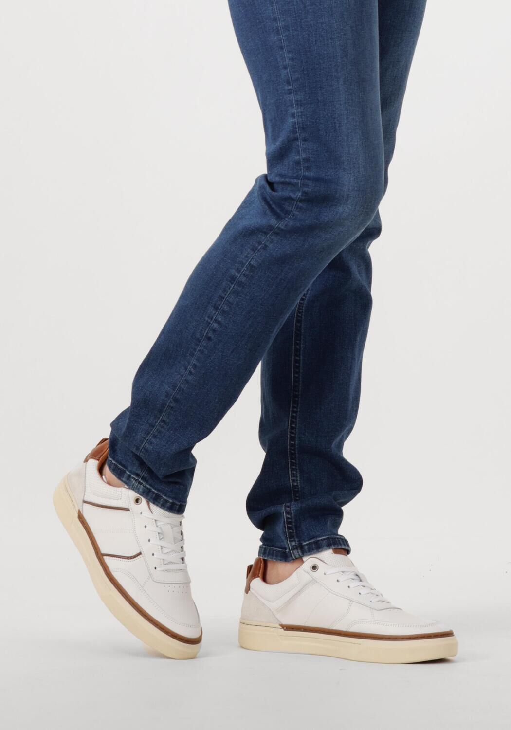 MAZZELTOV Baskets basses ROME en blanc - large