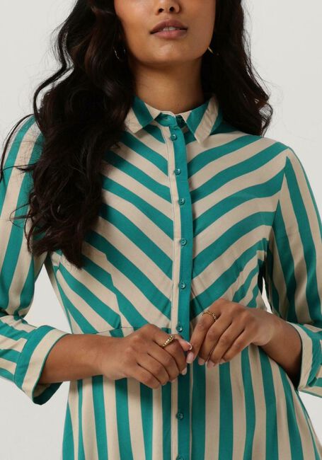 Blauwe Y.A.S. Maxi jurk YASSAVANNA LONG SHIRT DRESS - large