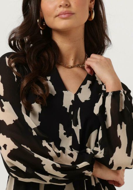 Zwarte OBJECT Mini jurk OBJMILA GIA L/S DRESS - large