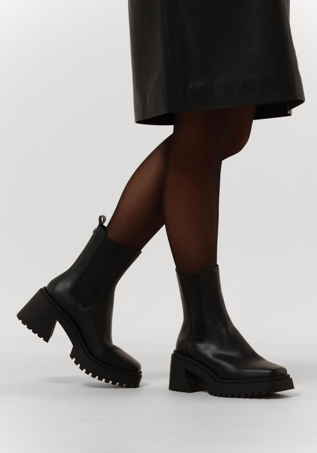 Zwarte STEVE MADDEN Enkellaarsjes PARKWAY Omoda