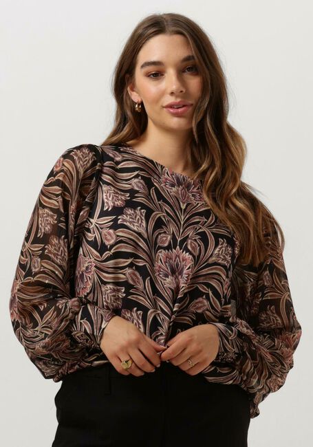 Multi SUMMUM Blouse TOP FLOWERS VISCOSE - large