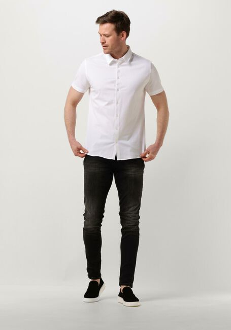 PURE PATH Chemise décontracté PIQUE SHORTSLEEVE BUTTON UP SHIRT en blanc - large