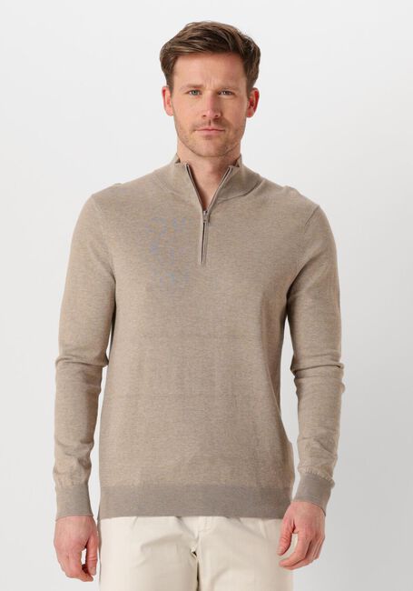 Beige PROFUOMO Coltrui HALF ZIP LUXURY BASIC - large