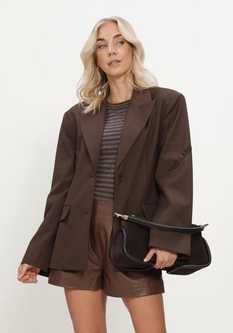 ALIX THE LABEL Blazer LADIES WOVEN FITTED BLAZER en marron - large
