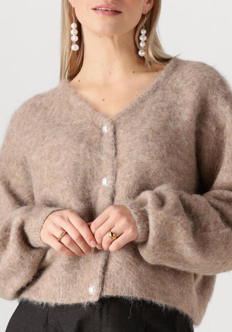 GESTUZ Gilet SANAGZ CARDIGAN en beige - large