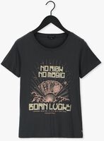 COLOURFUL REBEL T-shirt BORN LUCKY GLITTER CLASSIC TEE Anthracite