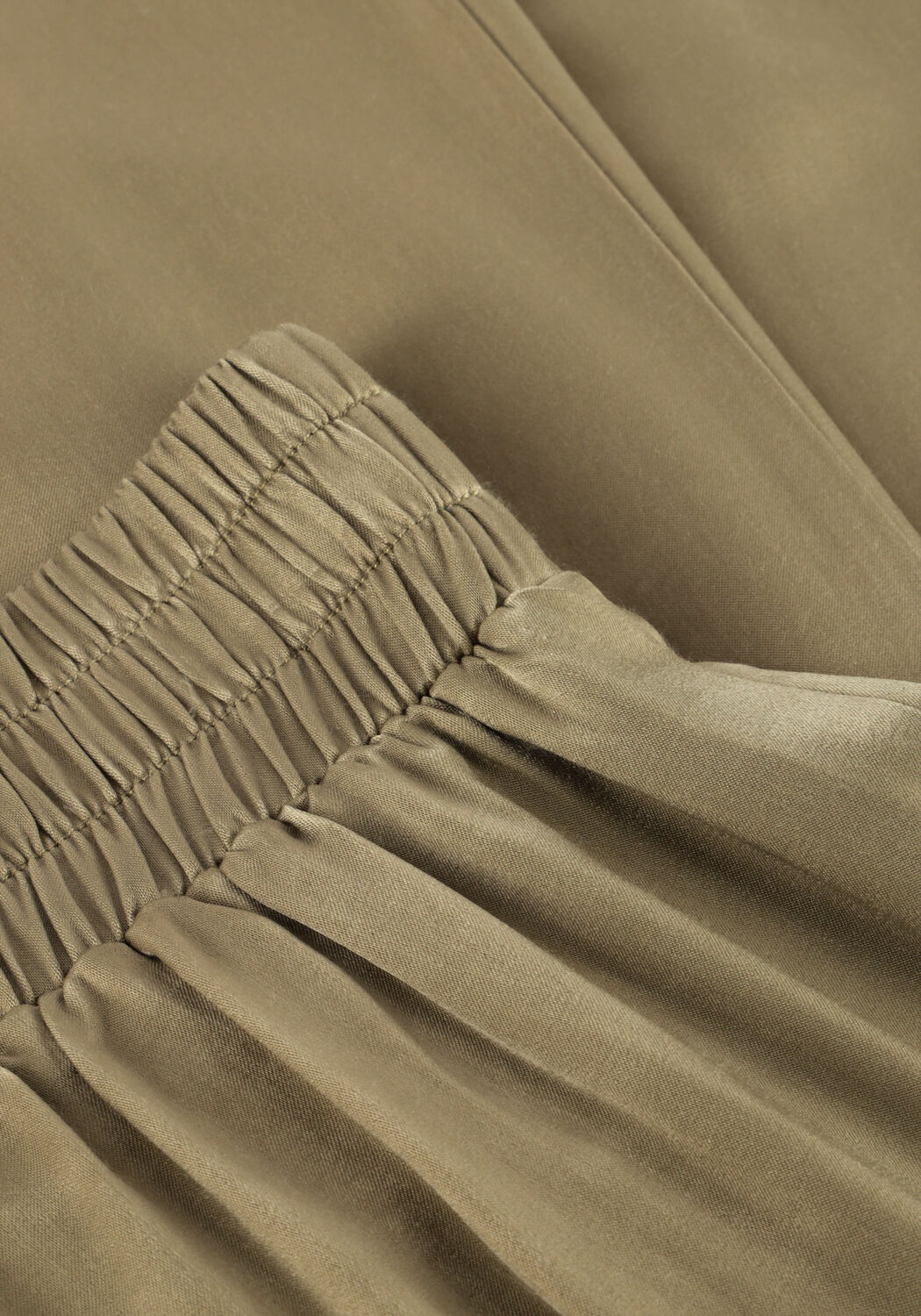 Khaki NUKUS Wijde broek JUNA PANTS - large