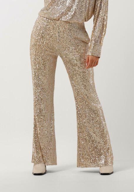 Gouden SECOND FEMALE Pantalon SHINE ON TROUSERS - large