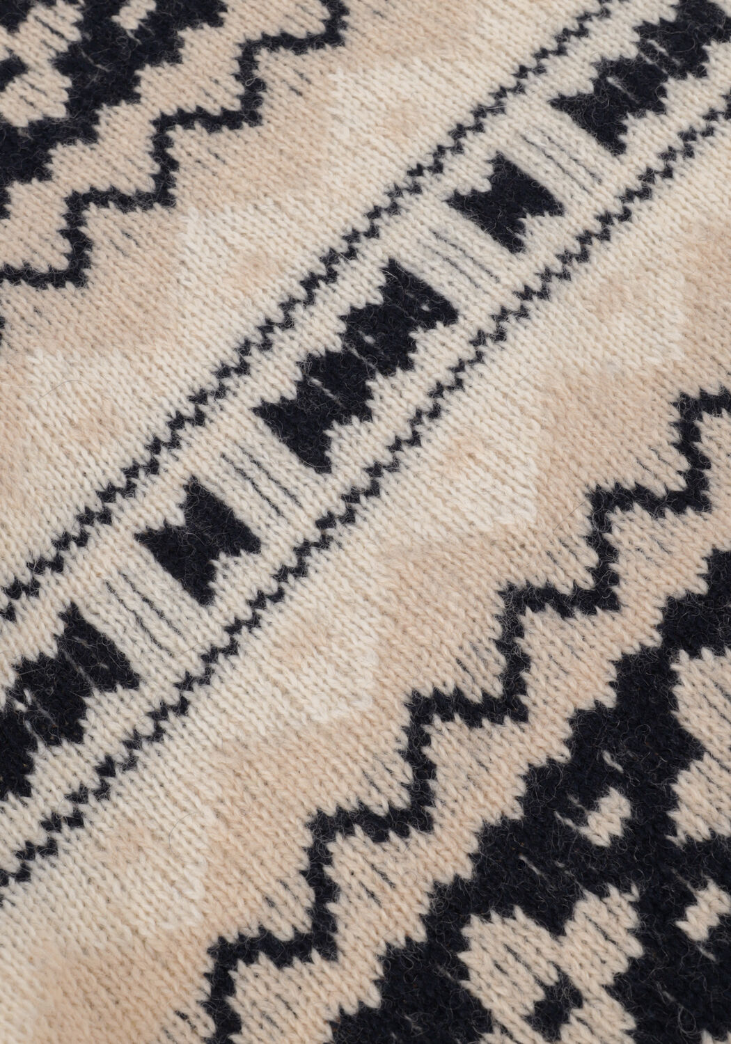 SELECTED MEN Pull FAROE LS KNIT FAIR ISLE CREW en beige - large