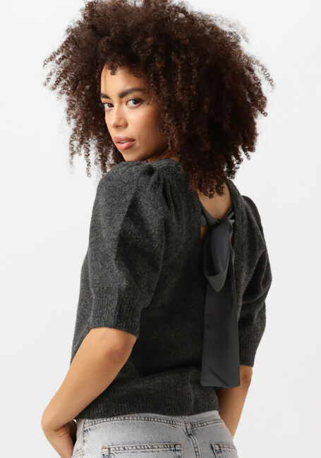 NEO NOIR Haut MARTHA BOW KNIT TEE en gris - large