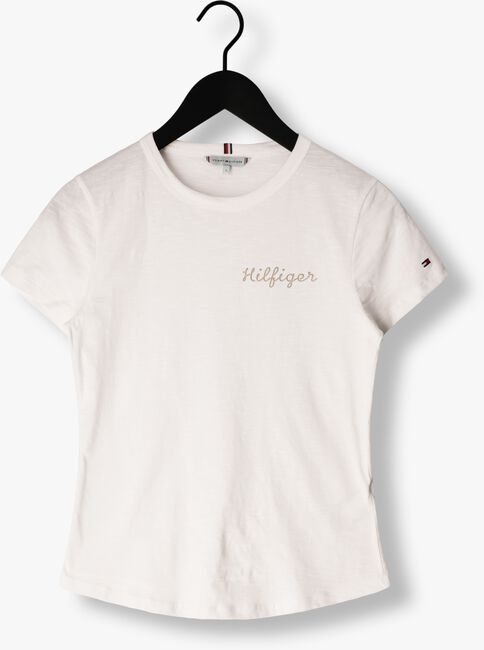 TOMMY HILFIGER T-shirt SLIM GOLD HILFIGER C-NK SS en blanc - large