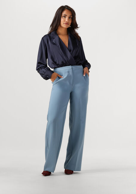 Lichtblauwe ANOTHER LABEL Wijde broek MOORE PANTS - large