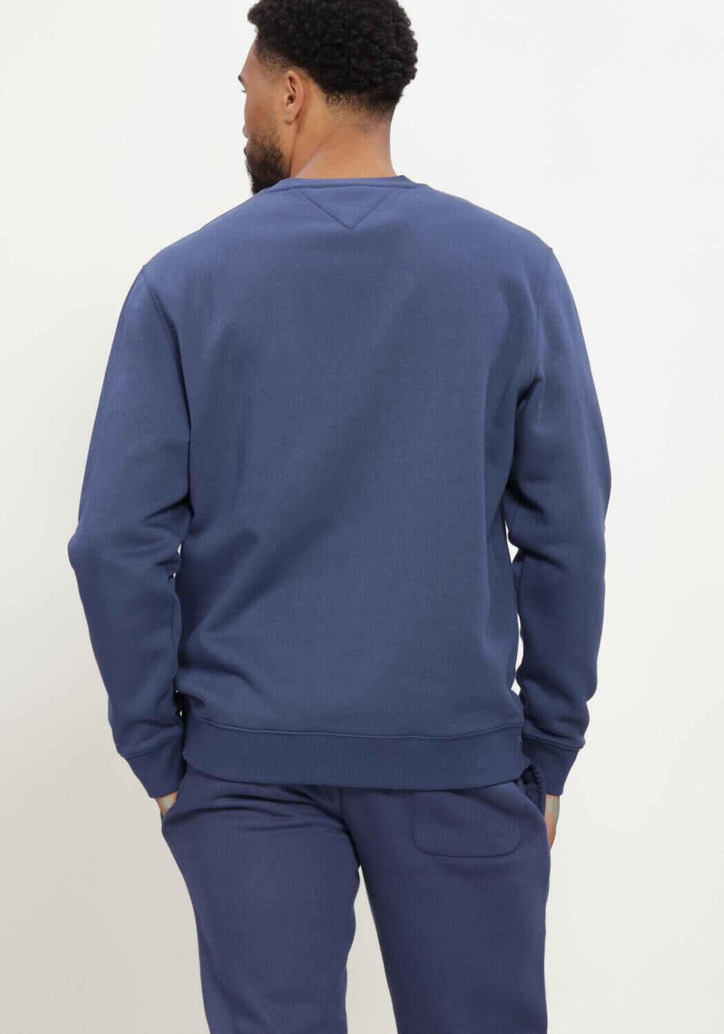 Blauwe TOMMY JEANS Sweater TJM REG S FLAG CREW EXT - large
