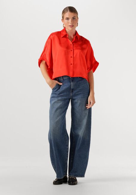 Oranje ALIX THE LABEL  LADIES WOVEN HEARTS BLOUSE Oranje ALIX THE LABEL  LADIES WOVEN HEARTS BLOUSE - large