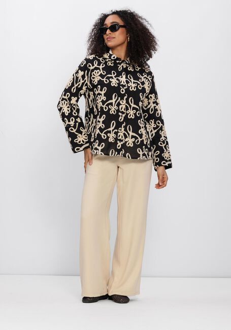 OBJECT OBJROYA L/S LO SHIRT Blouses en noir - large