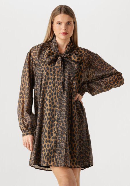 Bruine DANTE6 Mini jurk LEIGH LEOPARD DRESS - large