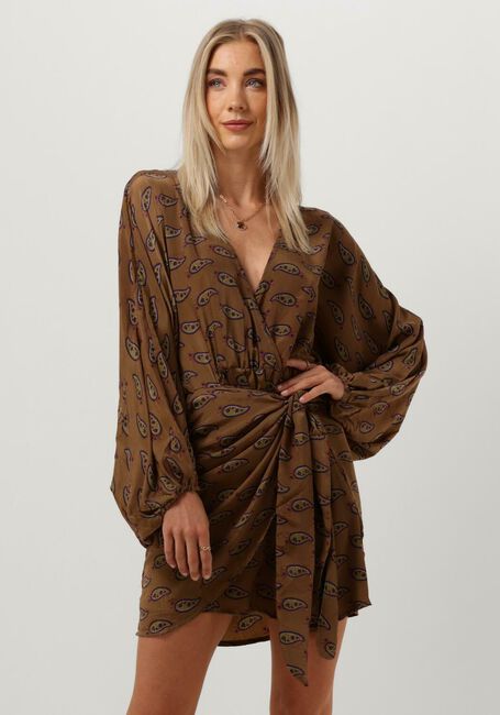 SISSEL EDELBO Mini robe KATHLEEN SHORT WRAP DRESS en vert - large