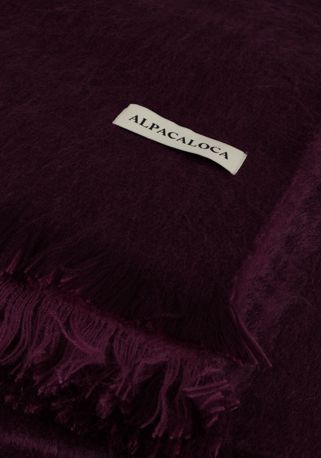 ALPACA LOCA DOUBLE SCARF Foulard en rouge - large