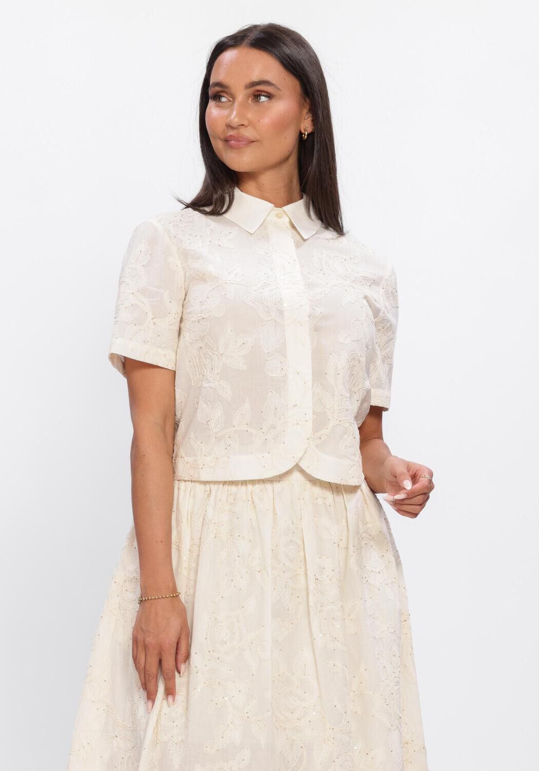 Gebroken wit LIU JO  CAMICA TS M/L - large