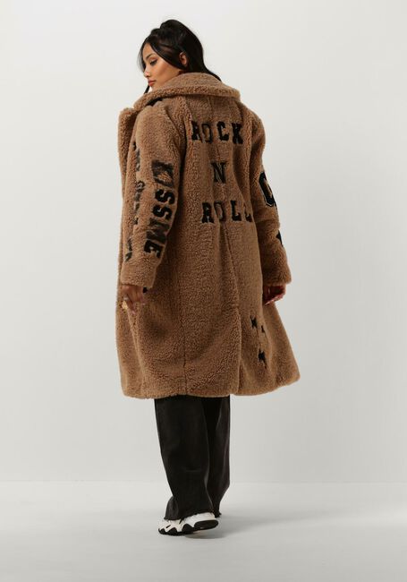 GOOSECRAFT Manteau Teddy GC RHONDA SCRIPT COAT en cognac - large