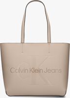 CALVIN KLEIN SCULPTED SHOPPER29 MONO Shopper en beige - medium