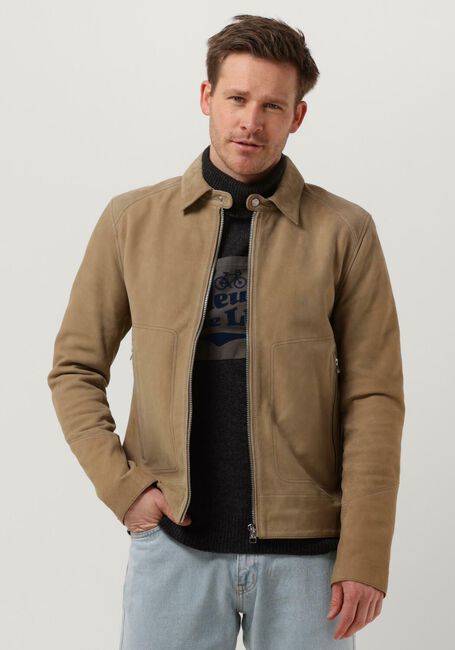 GOOSECRAFT Veste en cuir GC ROD JACKET Sable - large