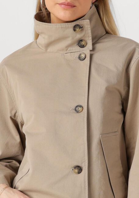 OBJECT Manteau OBJGRO RE SHORT JACKET en taupe - large