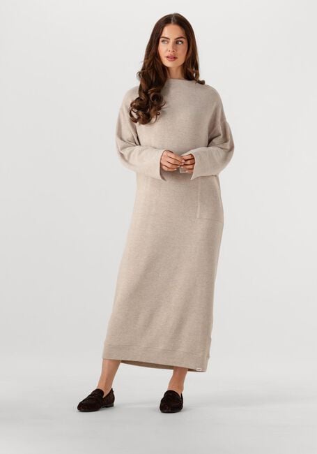 Beige PENN & INK Midi jurk DRESS W25T1191 - large