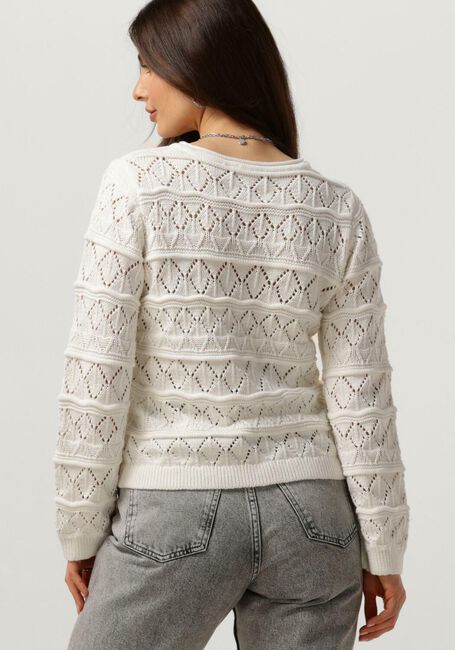 OBJECT Pull OBJLIVA L/S O-NECK KNIT PULLOVER en blanc - large