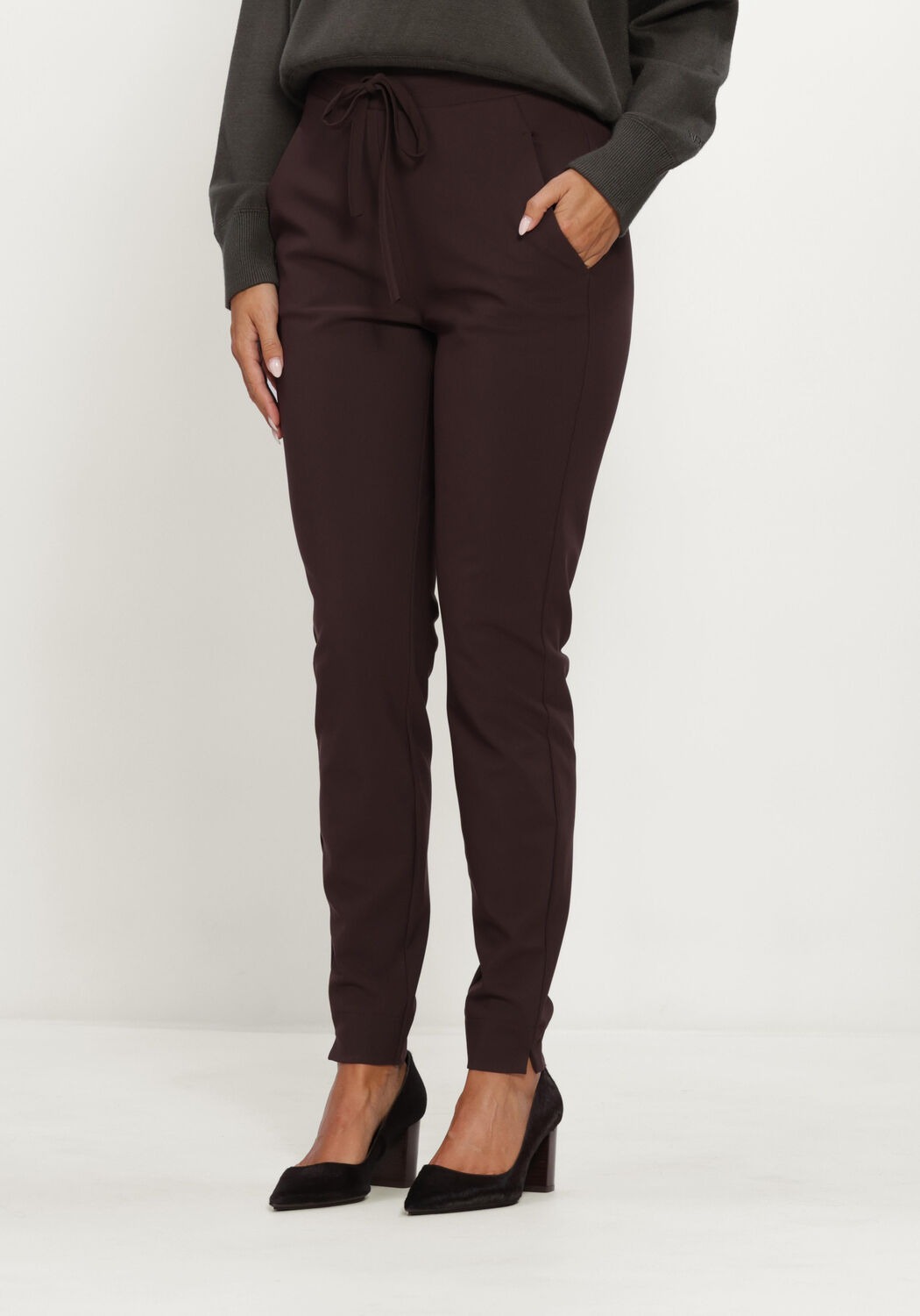 Bordeaux STUDIO ANNELOES Pantalon Downstairs winter bonded trousers - large
