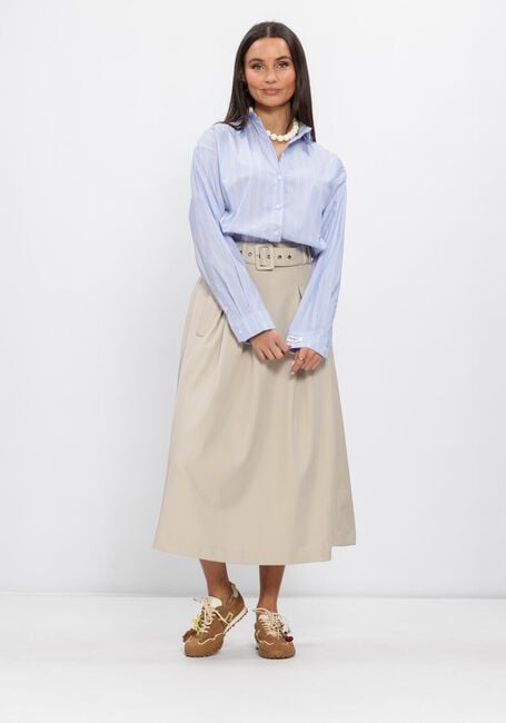 Taupe CO'COUTURE Rokken LUNACC BELT PLEAT SKIRT - large