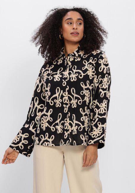 OBJECT OBJROYA L/S LO SHIRT Blouses en noir - large