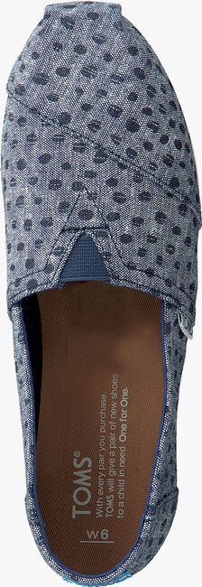 Blauwe TOMS Instappers CLASSIC - large