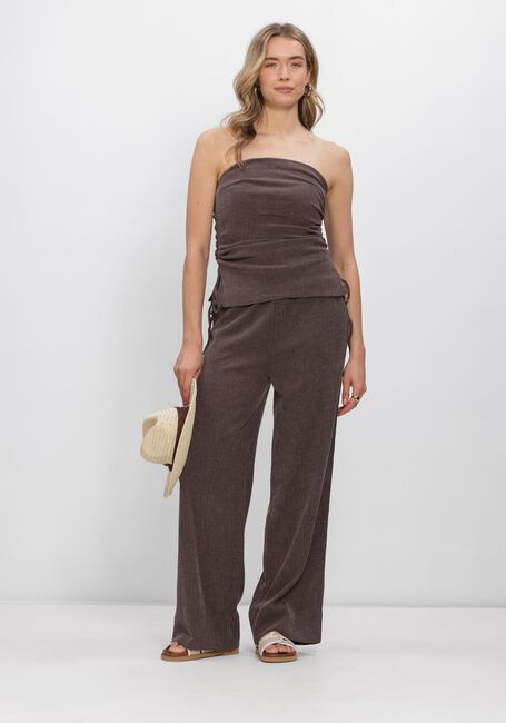 Y.A.S. YASIBELA TUBE TOP Hauts & T-shirts en marron - large
