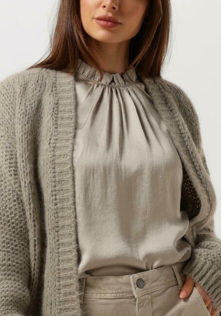 SUMMUM Gilet OVERSIZED CARDIGAN MOHAIR BLEND KNIT en vert - large