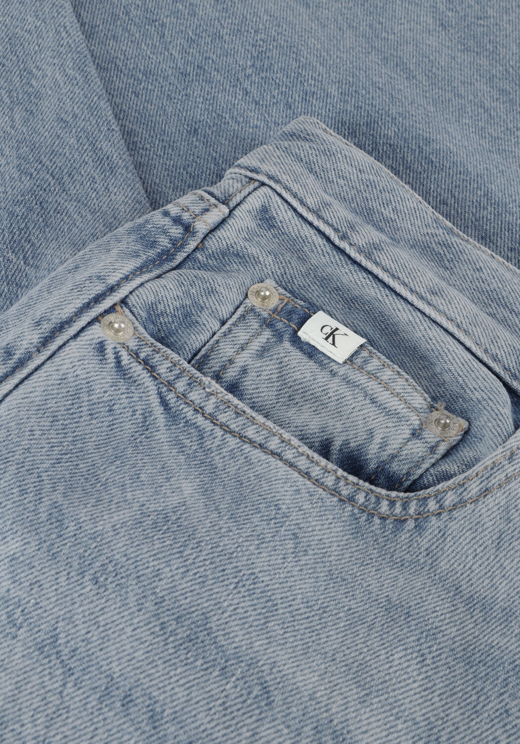 CALVIN KLEIN Straight leg jeans HIGH RISE STRAIGHT en bleu - large