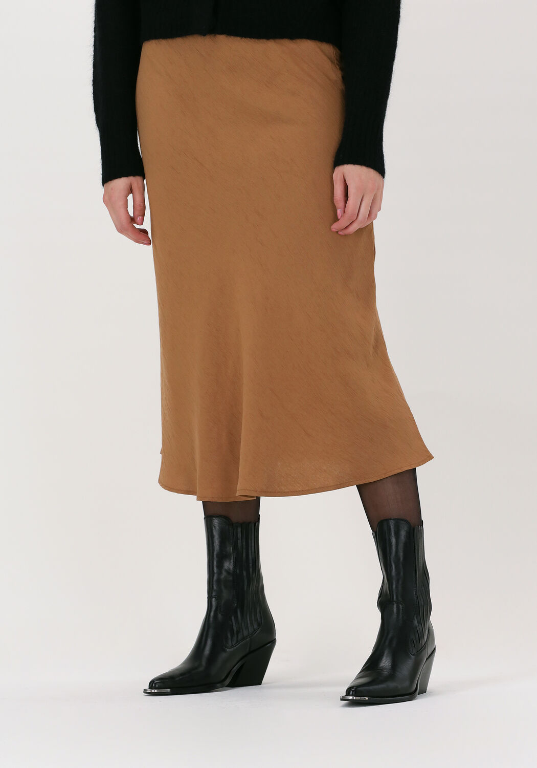 minimum jupe midi albi 8073 en camel