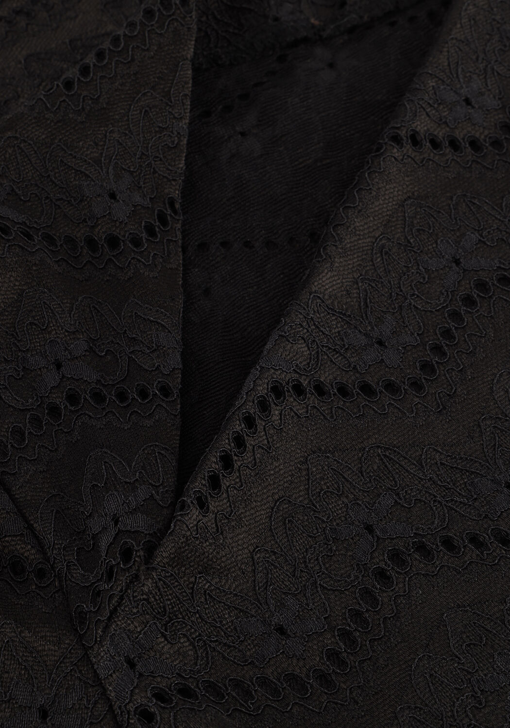 Zwarte HAUTE L'AMITI&Eacute;  LACE DRAPE NECK BLOUSE - large