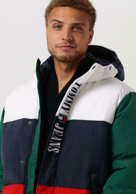 TOMMY JEANS Veste matelassé TJM ARCHIVE COLORBLOCK PUFFER en multicolore - large