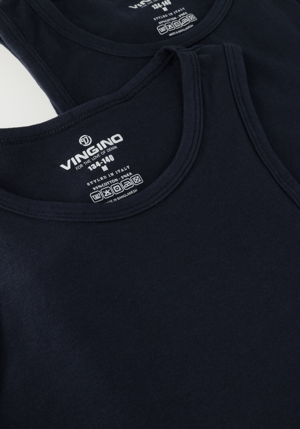 Donkerblauwe VINGINO  BOYS TANK (2-PACK) - large