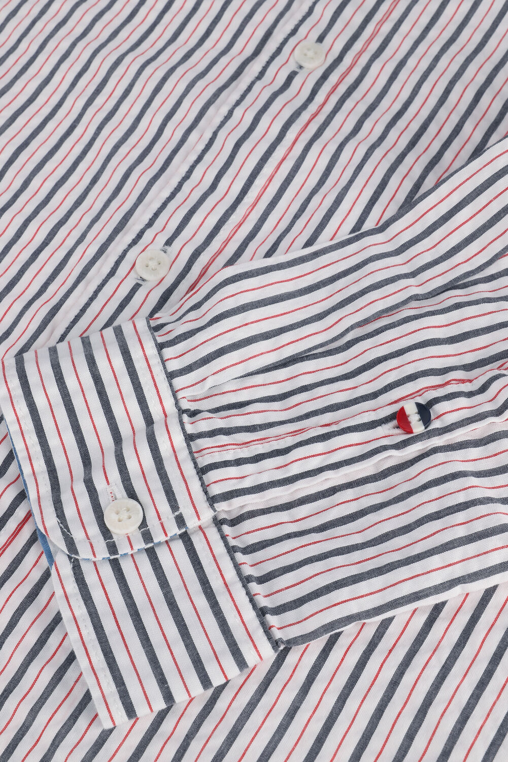 Gebroken wit TOMMY JEANS Casual overhemd TJM CASUAL STRIPE SHIRT - large