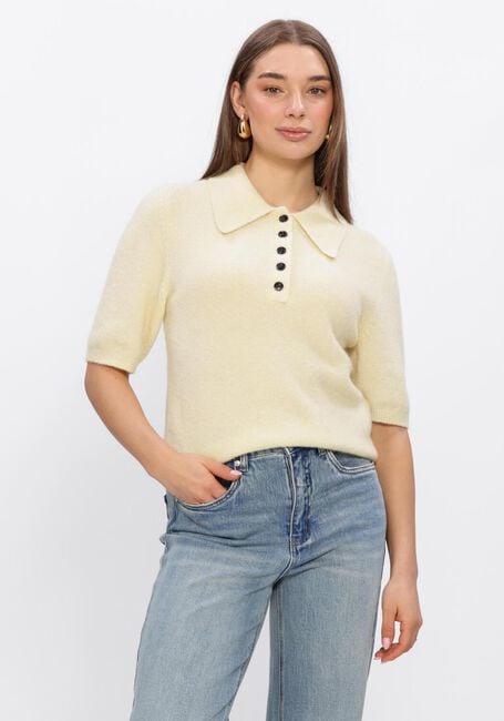 GESTUZ Pull GZALPHA SS POLO PULLOVER en beige - large