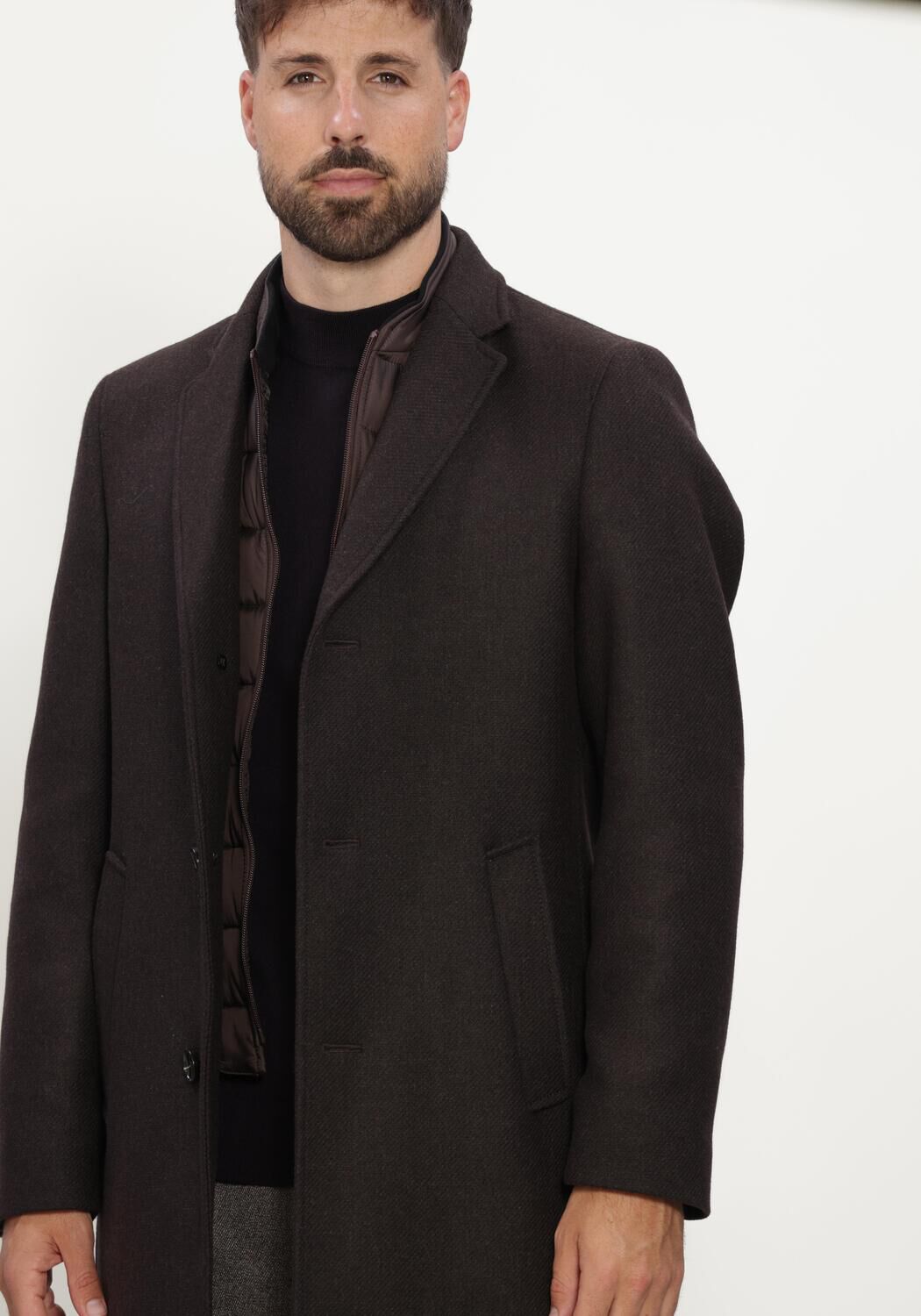 STEFANO LAURAN Manteau SL-CASPER en marron - large