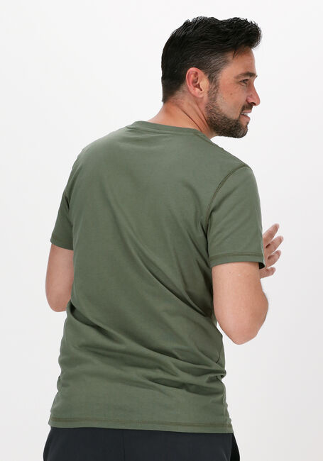 Donkergroene KULTIVATE T-shirt TS DAMON - large